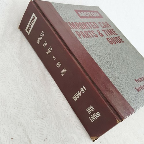 1984-1991 Motor Imported Foreign Cars Parts & Time Guide Auto Repair Book Work - Picture 7 of 9