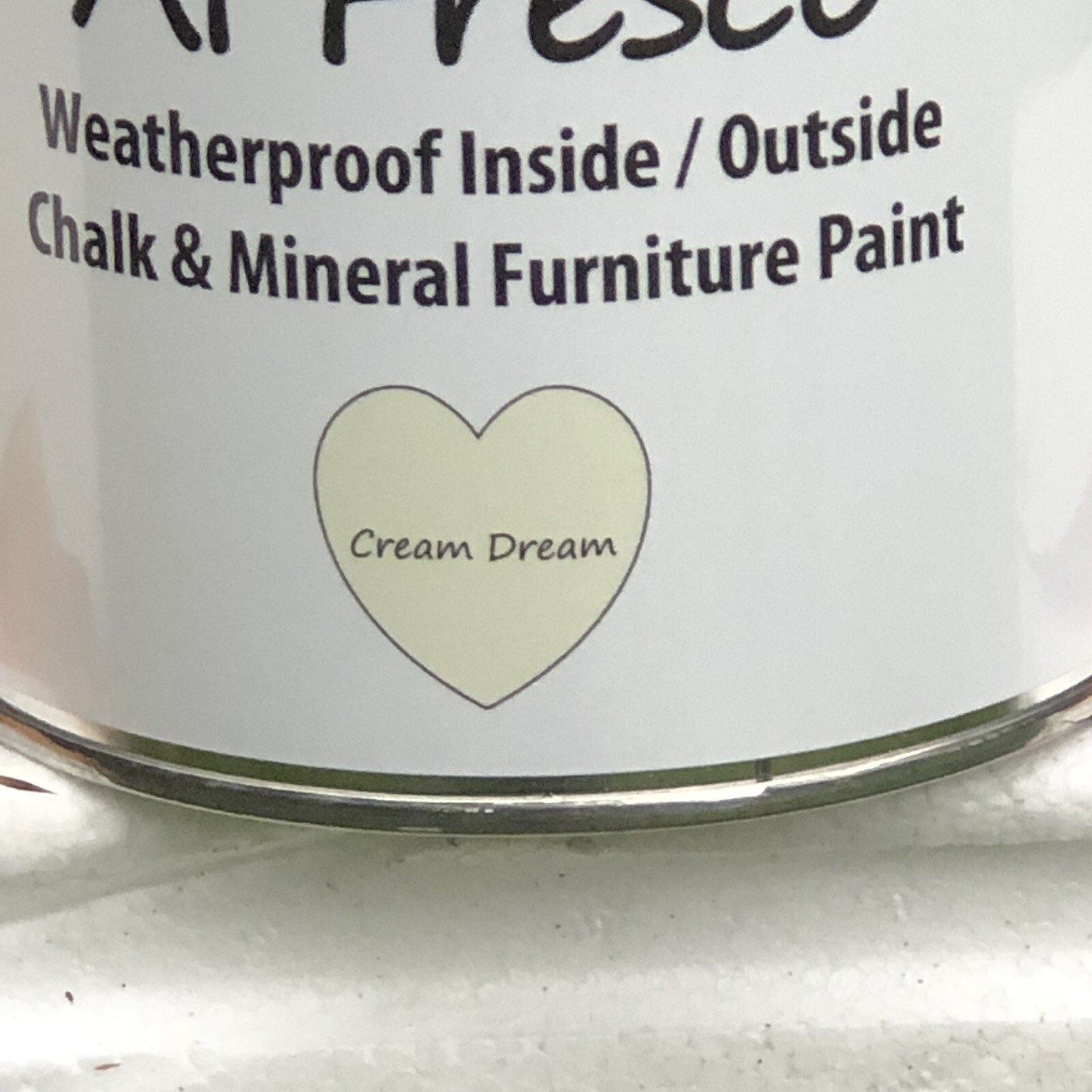FRENCHIC Furniture Paint AL FRESCO CREAM DREAM 750ml FREE POST