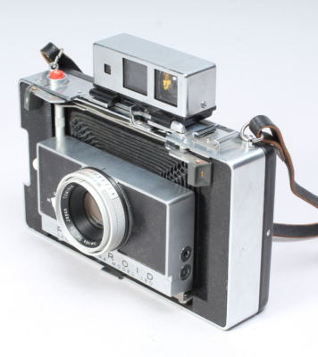 POLAROID LAND CAMERA 180 W 114MM TOMINON LENS FOR PARTS OR REPAIR