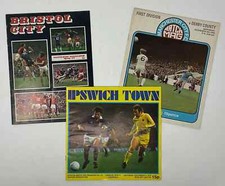 SEX PISTOLS Three 1976 UK FOOTBALL PROGRAMS with ANARCHY SINGLE & TOUR ADVERTS