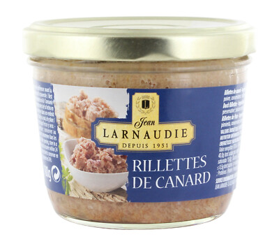 Larnaudie Rillettes de Canard   Enten-Rillettes Brotaufstrich 180 gram Glas!