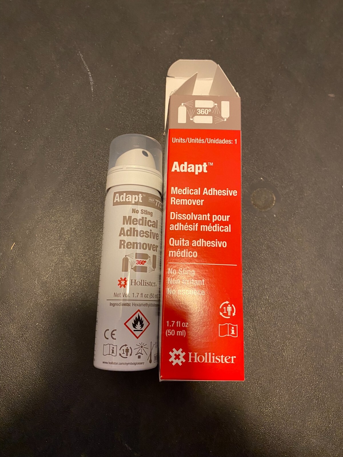 Hollister Adapt 7737 Medical Adhesive Remover Spray EXP 03/2025 eBay