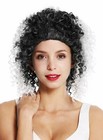 WIG ME UP Damenperücke Afro Locken Schwarz – Voluminöse Kunsthaarperücke Mit Offener Kappe & Variablem Sitz