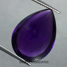 AFRICAN AMETHYST 8X5 MM PEAR CABOCHON 5 PC SET 2.29