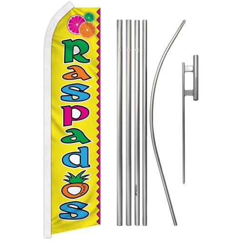 Dessert Advertising Swooper Flutter Feather Flag Kit Ice Cream Donuts Churros - Picture 19 of 25