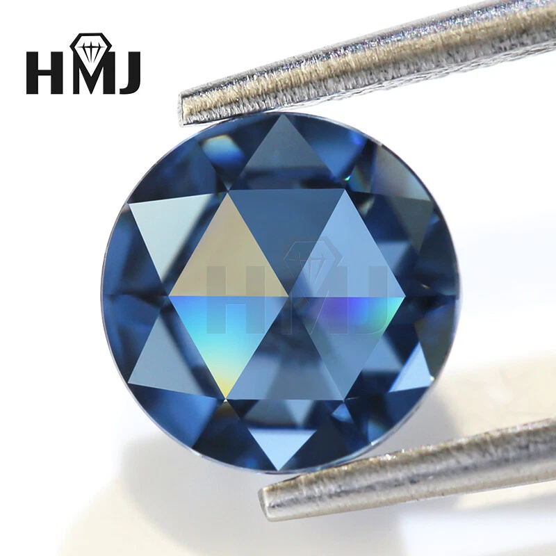 Mixed Color Rose Cut Round Moissanite Loose Stone Gemstone VVS1 GRA Certificate - Image 3 of 4