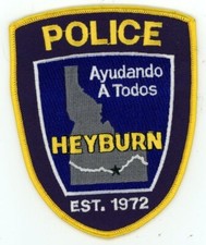 IDAHO ID HEYBURN POLICE NICE SHOULDER PATCH SHERIFF