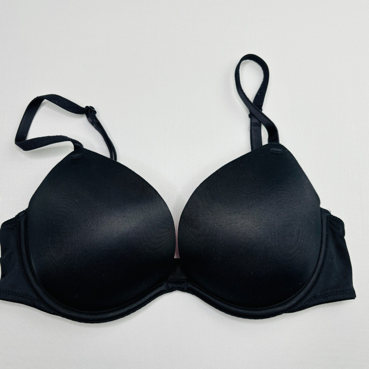 Victoria Secret Super Push Up Plunge Bra 32C Add 1 Size Cup