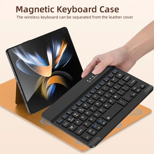 Kabellose Tastatur für Samsung Galaxy Z Fold 6 5 4 3 2 Leder Cover Stift Maus - Bild 12 von 25