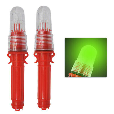 2 Stück Leuchtfeuer aus Kunststoff, wasserdicht, Angellicht für Fanggeräte ( grün