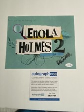 Hannah Dodd signed autographed 8x10 photo Enola Holmes 2 ACOA COA