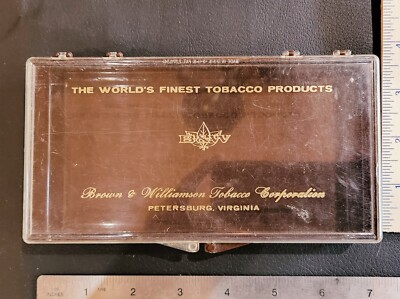 Vintage Brown & Williamson Tobacco Corp Cigarette plastic box. Held 3  packs