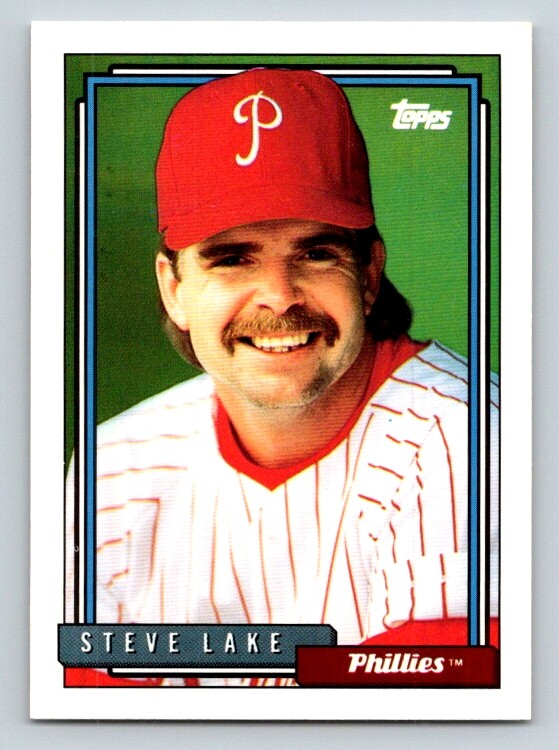 Steve Lake 1992 Topps #331 Philadelphia Phillies