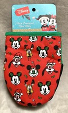 NEW Disney Mickey & Friends Stove/Oven Christmas Themed Oversized Mini-Mitt Pair
