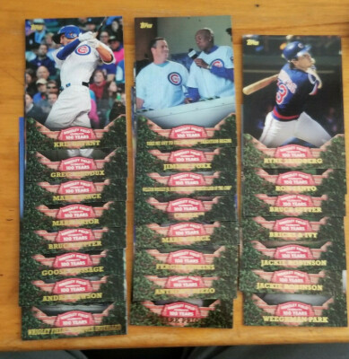 2016 Topps 100 Years At Wrigley Field singles pick Fill your set Chicago Cubs
