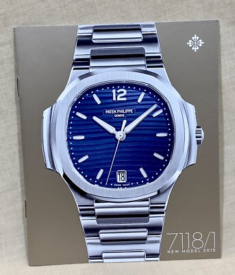 PATEK PHILIPPE 2015 Booklet 7118/1 Nautilus Ladies Caliber 324 S C OEM  UK