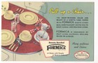 FORMICA TOP for Dinette Table  1948 LINEN AD Postcard Dur-a-Bilt Furniture SF CA — photo 1