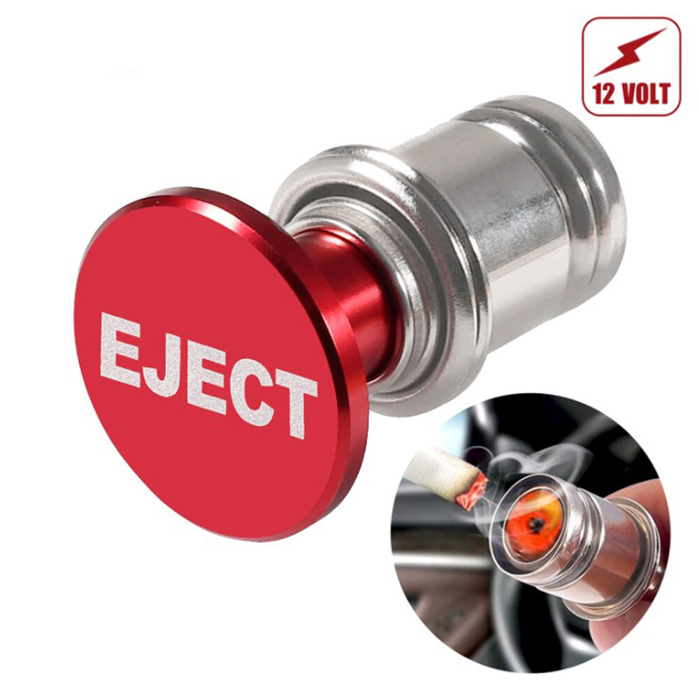 eject cigarette lighter cover SenseYo 3 Pcs Aluminum Car Plug Fits Most Vehicles 12 Volt Power Source (Red FIRE Missile Compass) : Automotive The product is made of durable material 2x Car Cigarette Lighter Cover