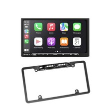 Sony XAV-AX4000 6.95" Double-DIN Touchscreen Receiver + License Plate Camera