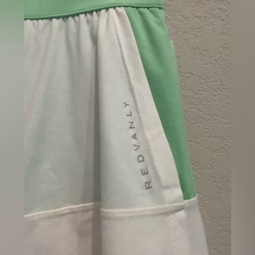 Redvanly Decatur Pull On Skort weiß grün Golf Tennis Pickleball Größe Small - Bild 5 von 10