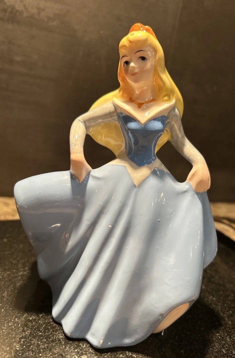 Sleeping Beauty Vintage Walt Disney Aurora Blue Dress Porcelain