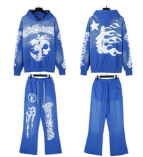 Hellstar Studios Records Yoga Hoodie Blue