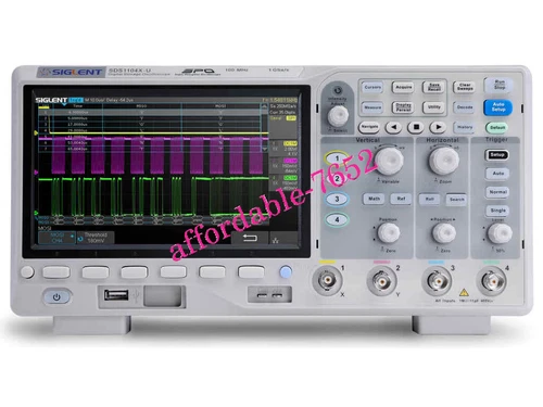 Siglent SDS1104X-U - 100 MHz / 4 Channel Digital Oscilloscope DHL or FedEx