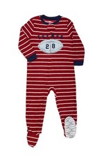 Carter's Boy's Football Champ Fleece Footed Pajama Sleeper, Size 3T