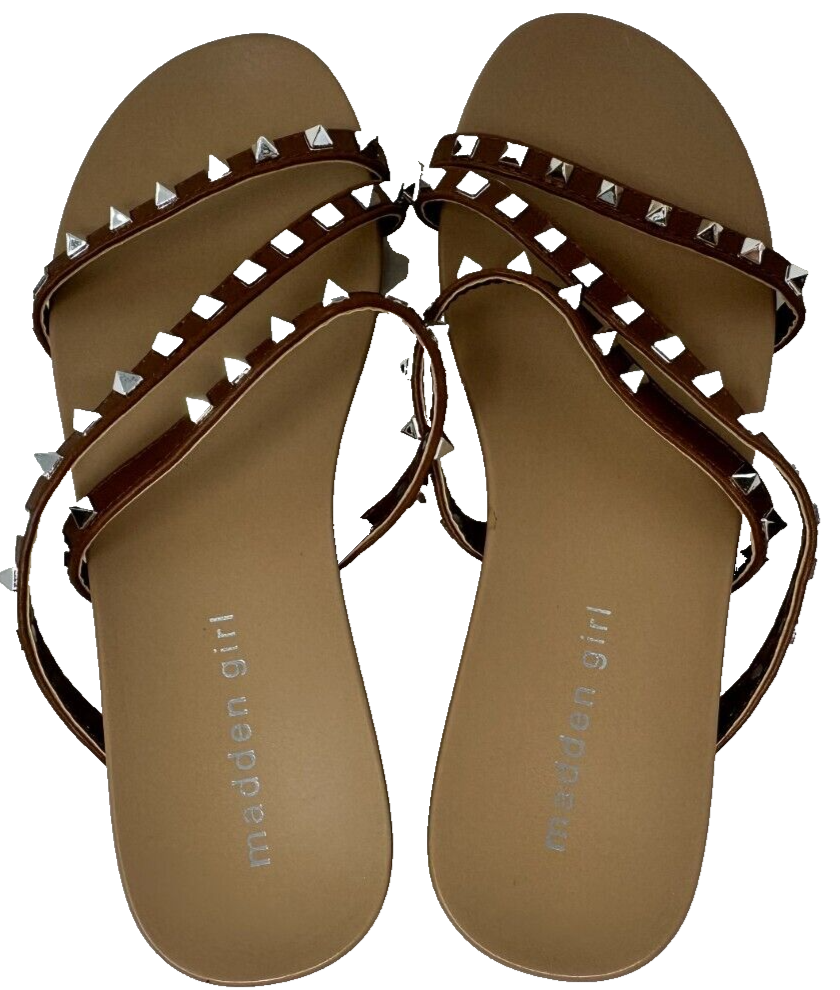 Madden Girl Women's Candy Slip On Sandals Brown Size6 195Q eBay