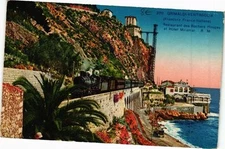 Old postcard Grimaldi-Ventimiglia Restaurant des Rochers Rouges, Hotel Miramar (262019)