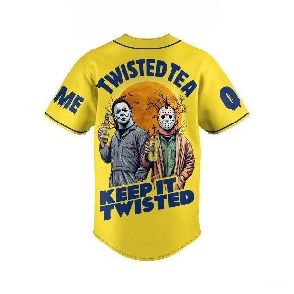 Twisted Tea Keep It Twisted Halloween Personalized Baseball Jersey