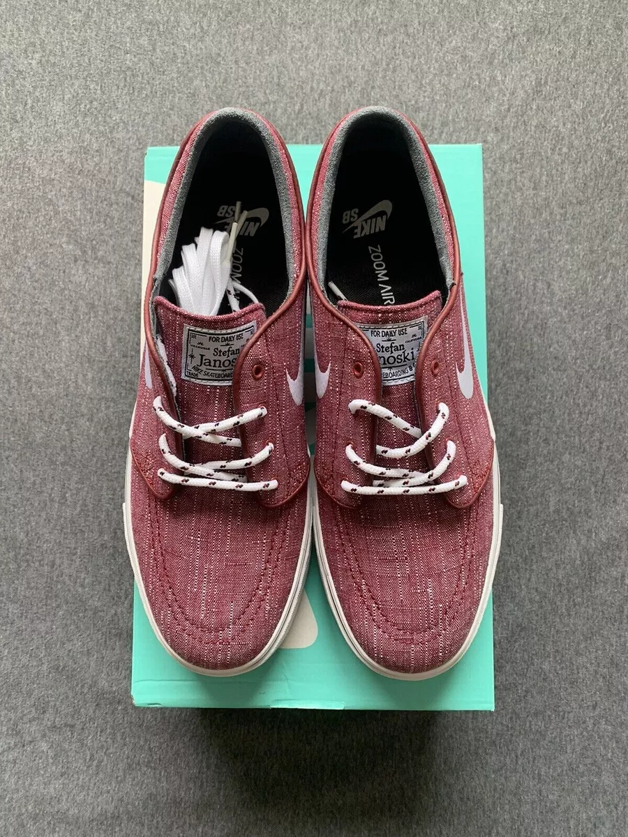 Nike janoski black store and red