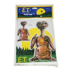 VINTAGE 1982 E.T. EXTRA TERRESTRIAL PUFFY STICKERS STICK ONS NEW IN PACKAGE