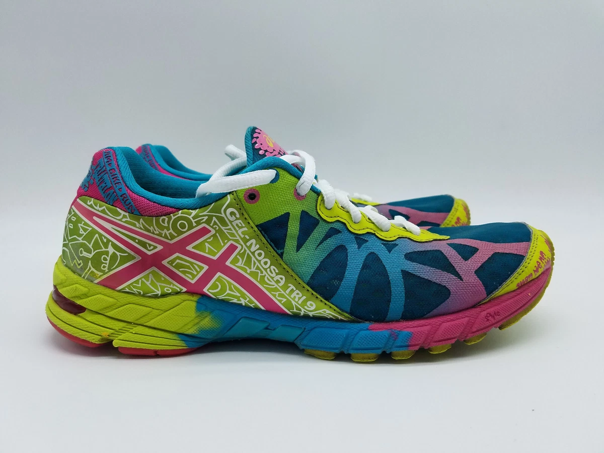 Asics Gel-Noosa Tri 9 Women's Triathlon Running Shoes Size 9 Multicolor  T458N