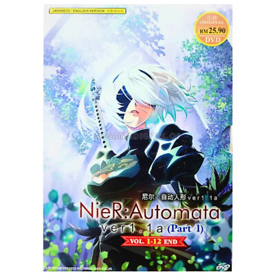 NIER AUTOMATA VER1.1A (TEIL 1) - ANIME DVD (1-12 END) ENGLISCH SYNCHRONISIERT...