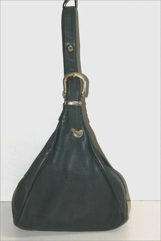 CLAUDE GERARD  Sac à Dos Cuir Grainé Vintage Gris Foncé TBE - Photo 2/4