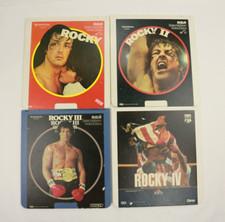 Rocky 1, 2, 3 4 CED Videodisc Sylvester Stallone 4 disc Lot