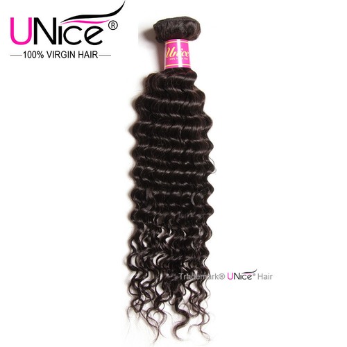 100g/bundle Brazilian Curly Wavy Virgin Human Hair Extensions Ombre Black Blonde - Picture 16 of 25