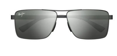 NEW Maui Jim Piha Polarized Sunglasses DSB621-02 Silver Black
