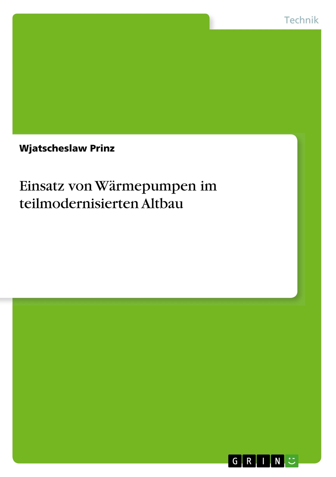 Thumbnail - Einsatz Von Wärmepumpen Teilmodernisierten Altbau | Buch |
