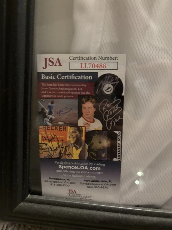 带框珀西·哈文亲笔签名西雅图海鹰队缝制 #11,JSA — 第 3/3 张图片