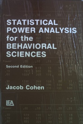 Statistical Power Analysis for the Behavioral Sciences. Cohen, Jacob: