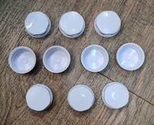 Thermostatic Radiator Valve Decorators Screw Cap (White) x 10