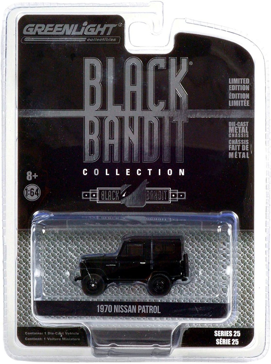 Greenlight - 1:64 Série Black Bandit 25 Nissan Patrol 1970