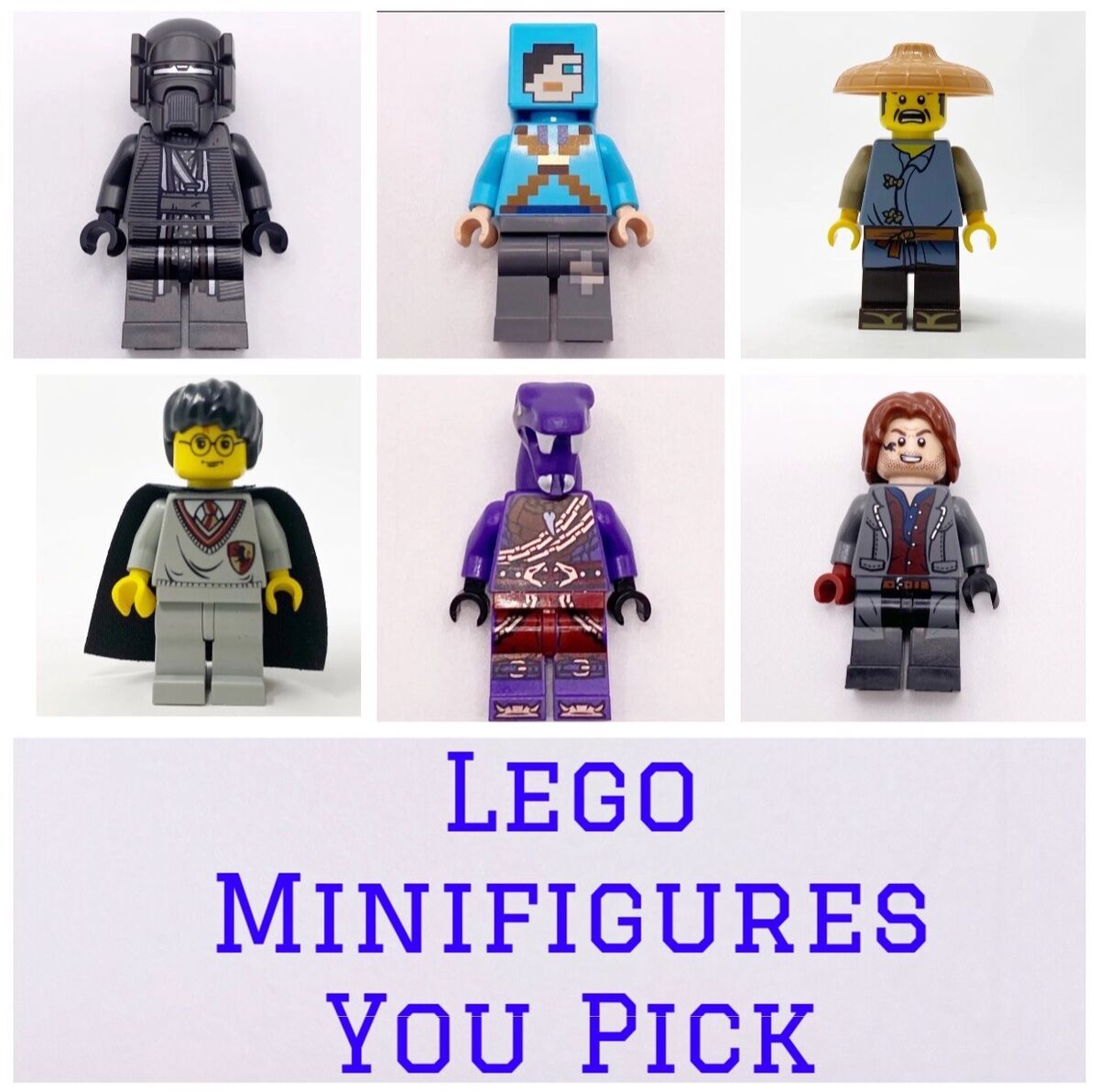 LEGO Minifigures Star Wars Harry Potter Ninjago Minecraft Castle City - You Pick