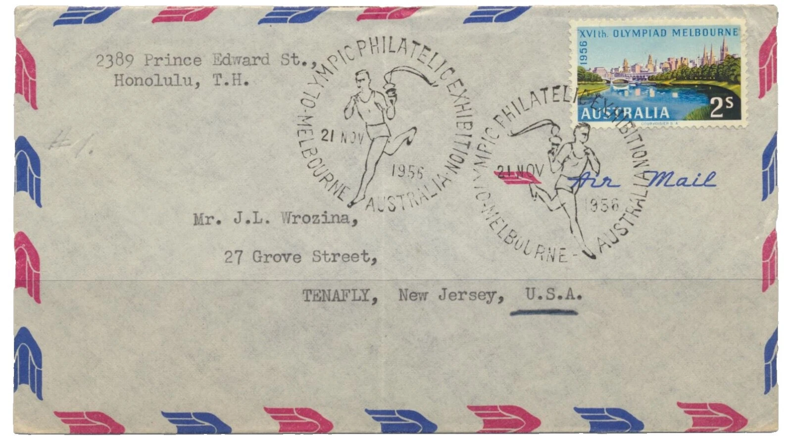 Slogan Cancel Sports Postal Stamps