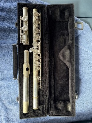Selmer Vintage Flute BUNDY with Case, Condition: Used with Stains and ...