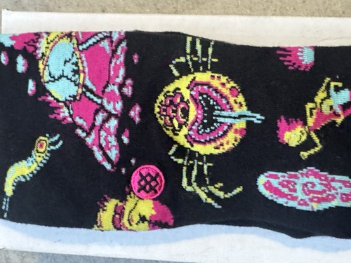Stance x Rick & Morty Crash Landing Sock Black L New UFO Space Ship - Bild 7 von 8