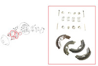 JPL Handbremsbacken Set FüR Mitsubishi Shogun Sport K94 K96 K97 1996+ Kit