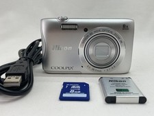  Exc 5  Nikon COOLPIX S3700 20.1MP Compact Digital Camera 8x Zoom from Jpn 889